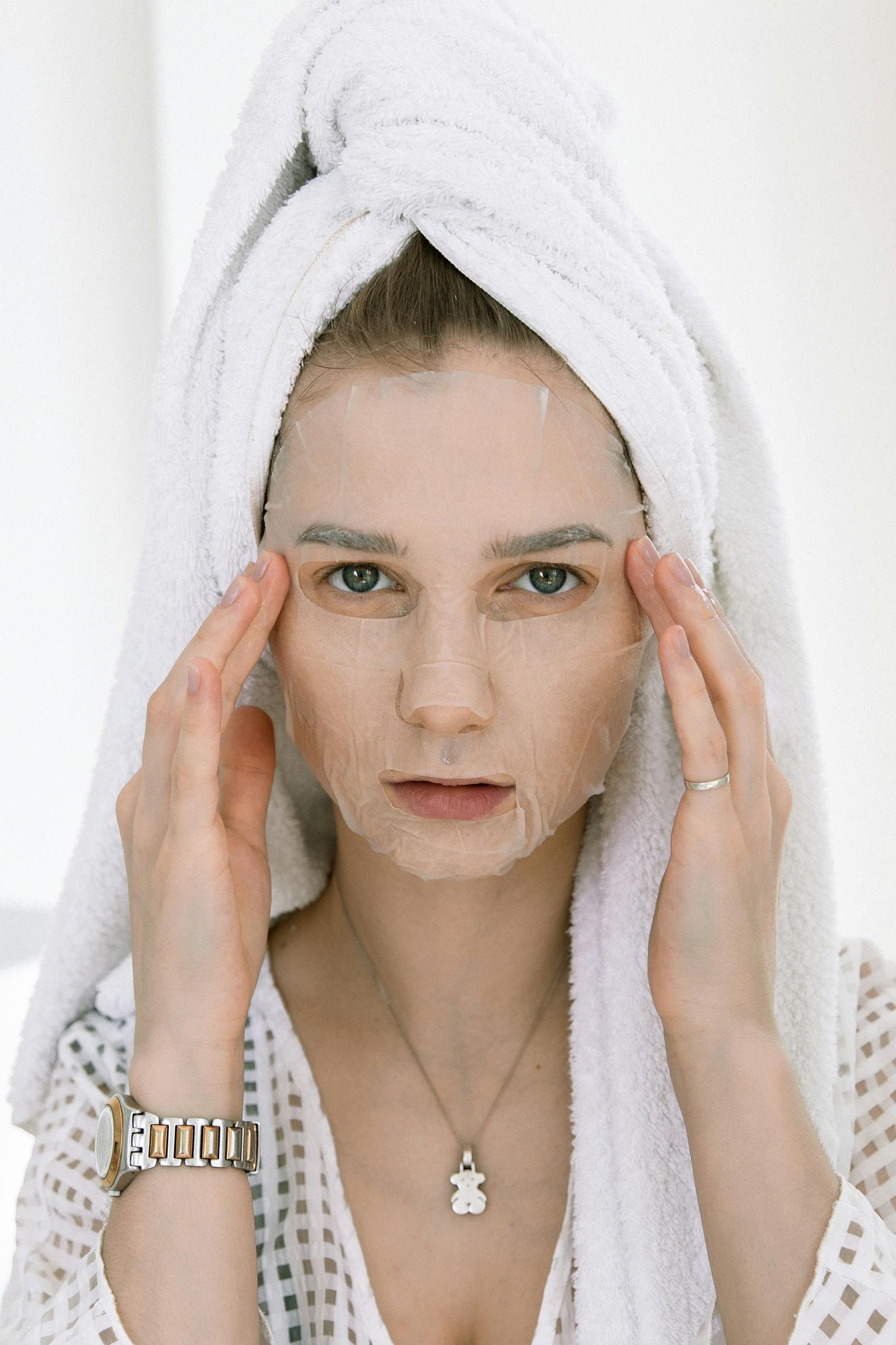 Portrait Photo Of Woman Wearing Facial Mask